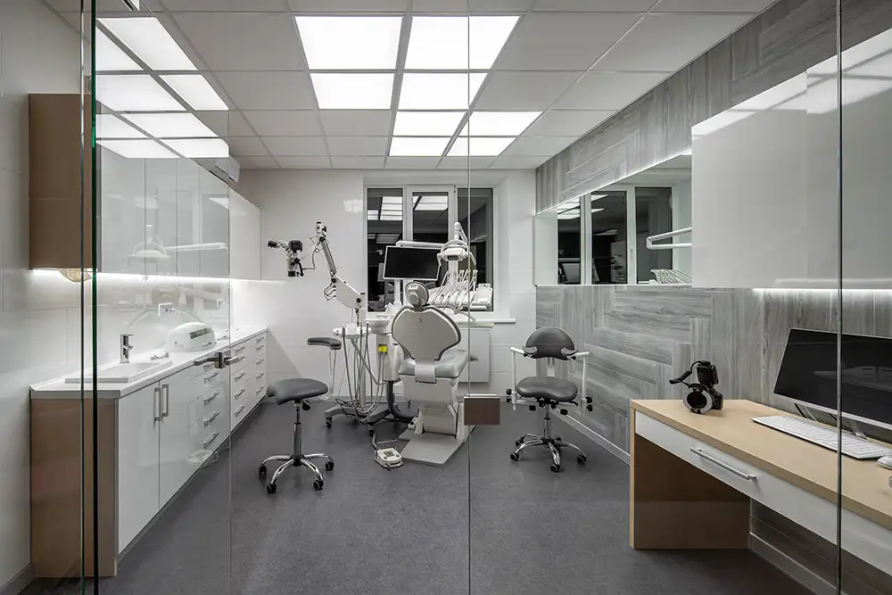 Interior view of dental office 